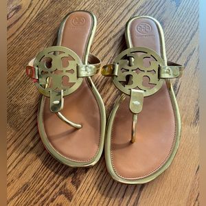 Gold Tory Burch sandals